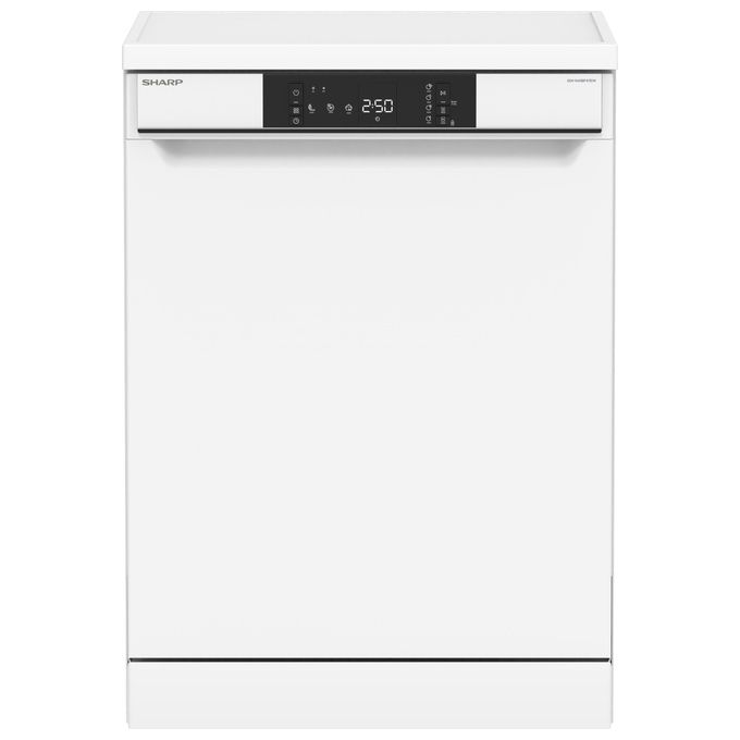 Sharp QWNA1BF47EW Lavastoviglie Libera Installazione 13 coperti Classe E 47 dB Display LED Partenza Ritardata (85x60x60 cm) colore Bianco