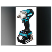 Makita DTW300TJX7 Avvitatore a percussione a batteria 18 V 330 Nm 4 velocita' con 2 batterie 5,0 Ah e caricatore DC18RC in MAKPAC colore Nero