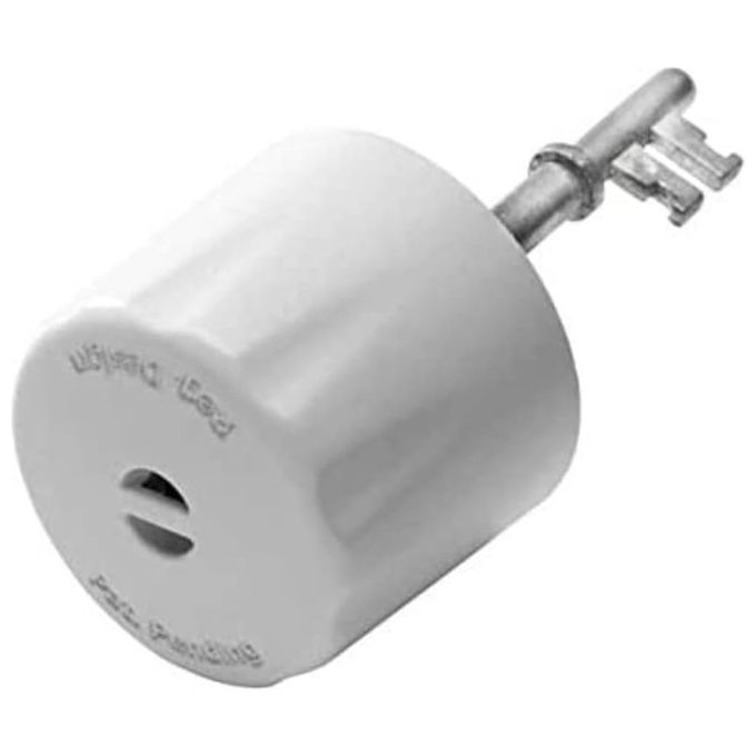 BabyDan BD8216-1-6 KeyGuard Coprichiave di Sicurezza Dispositivo Antichiusura Accidentale colore Bianco