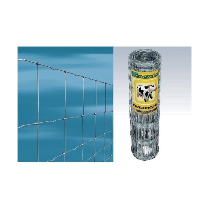 Cavatorta RNB04120050B Nodagri Rete Annodata Maglia Differenziata 20-15-10-5 x 15 mm in Acciaio Zincato colore Zinco
