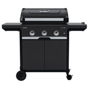 Campingaz 3138522135270 Select 3 EXSD Barbecue a gas 3 bruciatori in acciaio inox 9 kW fornello laterale 2,3 kW griglia 62x40 cm sistema Culinary Modular colore Nero