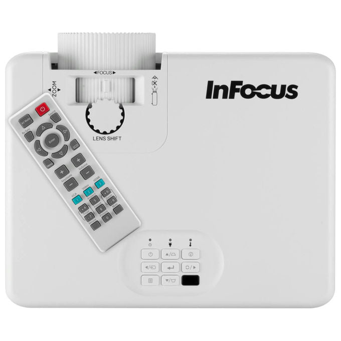 InFocus IN1028SL Nemesis II Proiettore a raggio standard 5000 ANSI lumen DLP 1080p (1920x1080) 16:9 400000:1 3840x2160 RS-232 LAN colore Bianco