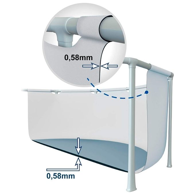 Intex 26792NP Piscina Fuori Terra Rettangolare Intex 26778 488 x 244 x 107 cm 488x244x107 cm