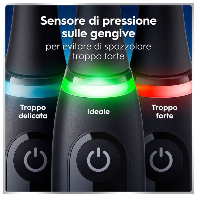Oral-B IOM6D.3BCE6.B FBNLSENOR BK-PK Box PTHBR iO6 Spazzolino elettrico Rotante-oscillante 5 modalita' Timer 2 minuti e 30 secondi Display interattivo Bluetooth colore Nero-Rosa