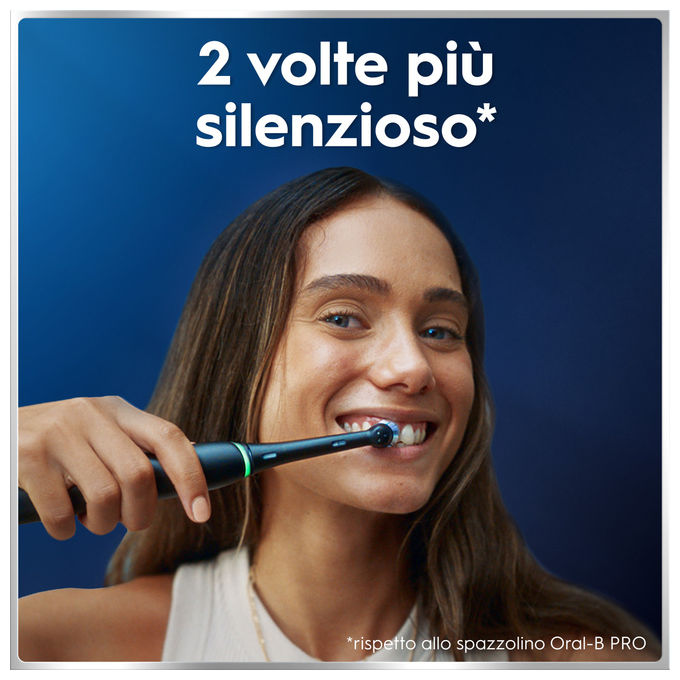 Oral-B IOM6D.3BCE6.B FBNLSENOR BK-PK Box PTHBR iO6 Spazzolino elettrico Rotante-oscillante 5 modalita' Timer 2 minuti e 30 secondi Display interattivo Bluetooth colore Nero-Rosa