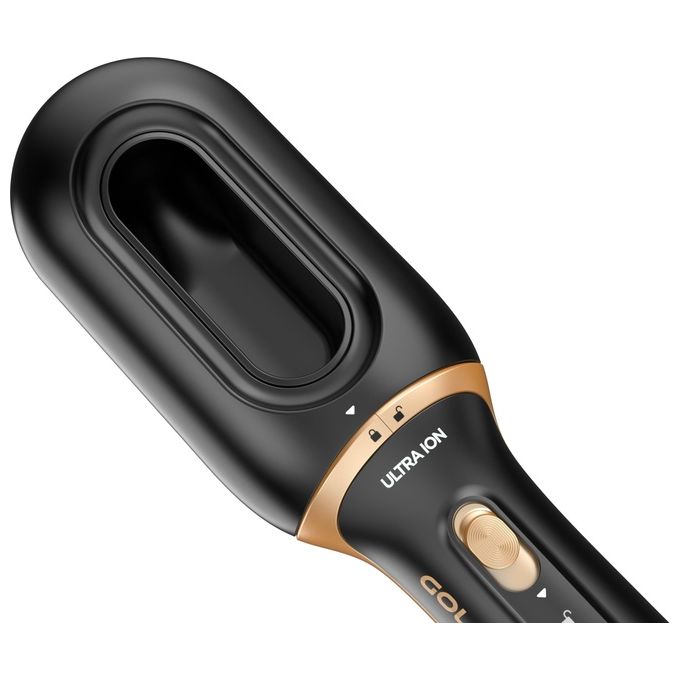 Ga.Ma, Modellatore Capelli iOn 2in1, Nero e Oro, Funzione Ionizzante