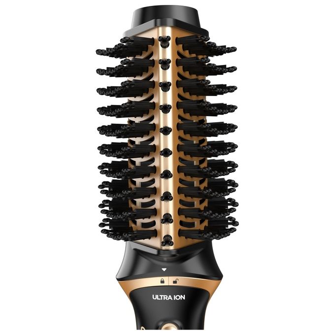 Ga.Ma, Modellatore Capelli iOn 2in1, Nero e Oro, Funzione Ionizzante