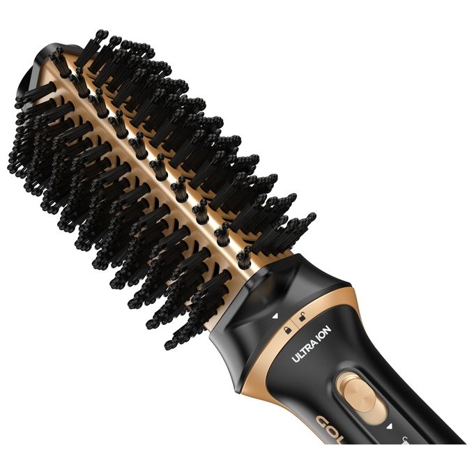 Ga.Ma, Modellatore Capelli iOn 2in1, Nero e Oro, Funzione Ionizzante