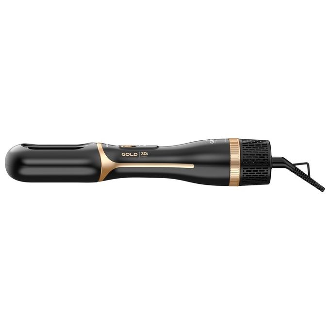 Ga.Ma, Modellatore Capelli iOn 2in1, Nero e Oro, Funzione Ionizzante