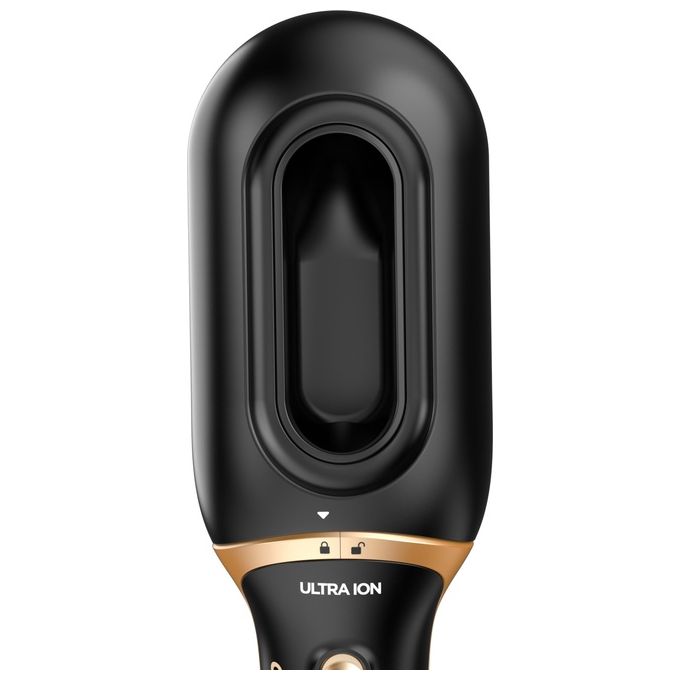 Ga.Ma, Modellatore Capelli iOn 2in1, Nero e Oro, Funzione Ionizzante