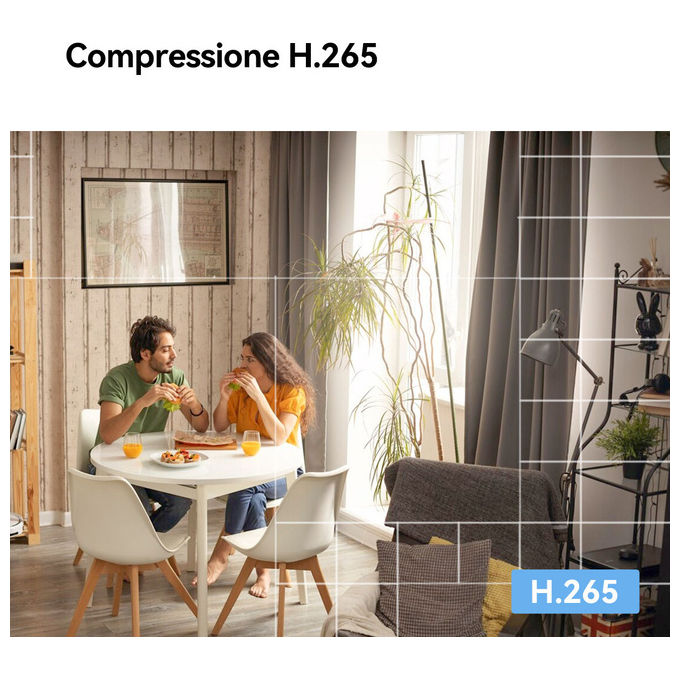 Imou, Telecamera Wi-Fi A1 Pro, 3MP 2K, Pan-Tilt, Rilevamento Persone e Suoni