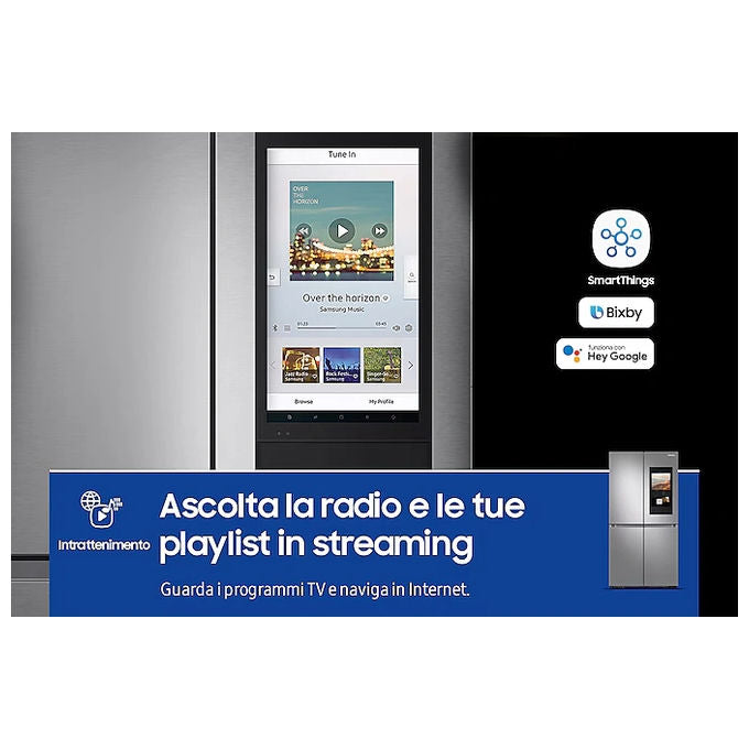 Samsung RF65DG9H0ESREF Family Hub Frigorifero 4 Porte 636 L 183 cm Classe E 37 dB Total No Frost Wi-Fi colore Inox Spazzolato