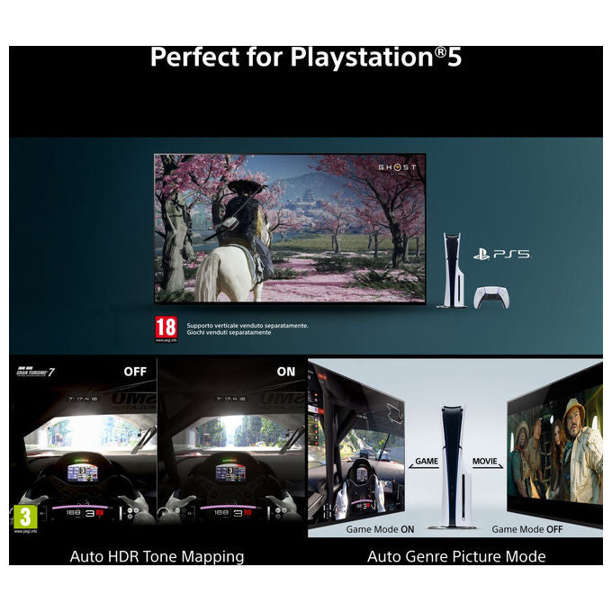 Sony K-65XR75M2 BRAVIA 7 II Smart TV 65'' True RGB LED 4K UHD 120Hz Dolby Vision Google TV colore Nero