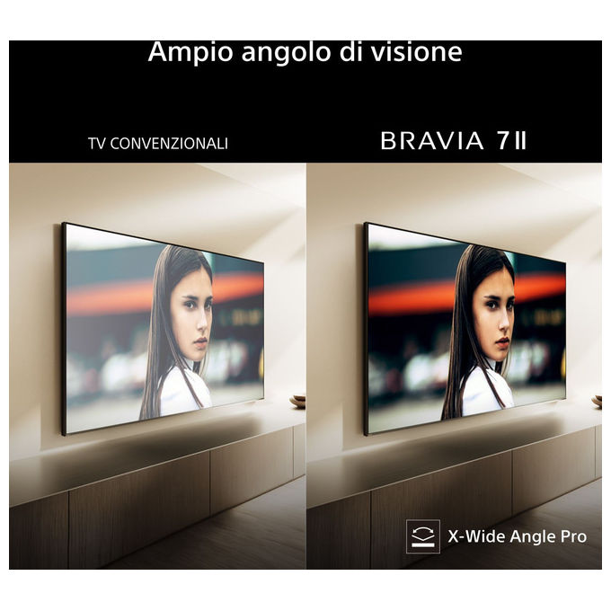 Sony K-65XR75M2 BRAVIA 7 II Smart TV 65'' True RGB LED 4K UHD 120Hz Dolby Vision Google TV colore Nero