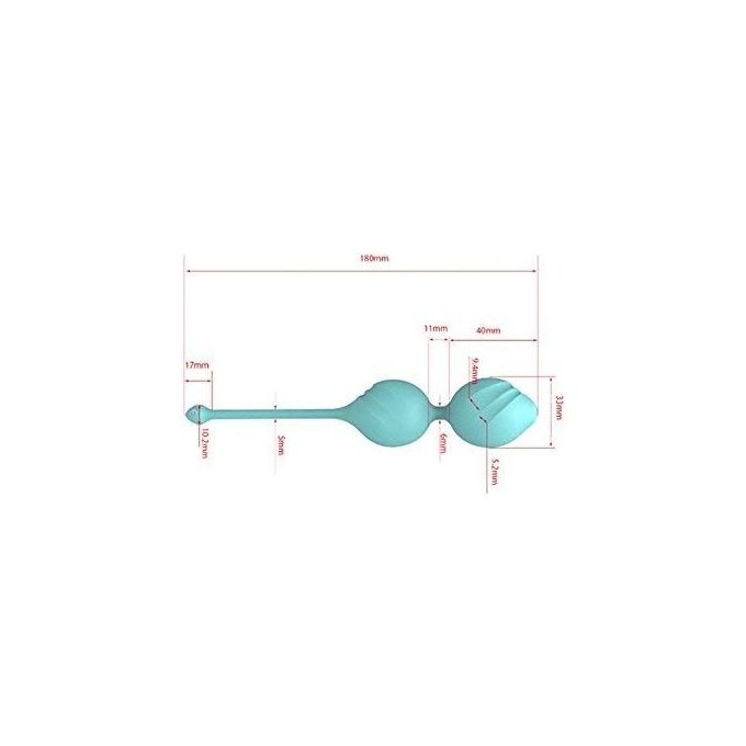 TensCare K-FLEUR Palline per Allenamento del Pavimento Pelvico in Silicone Medico con Vibrazione e Biofeedback colore Blu