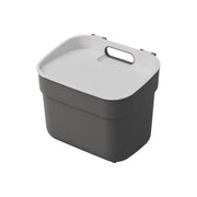 Curver 252032 Ready To Collect Pattumiera 5 L Raccolta Differenziata Plastica Riciclata Supporto a Parete Impilabile colore Grigio Scuro