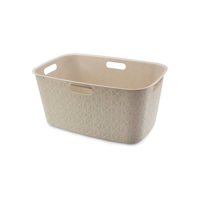 Curver 17212791 Softex Cesta Portabiancheria 45 L 70% Riciclato colore Bianco Gesso