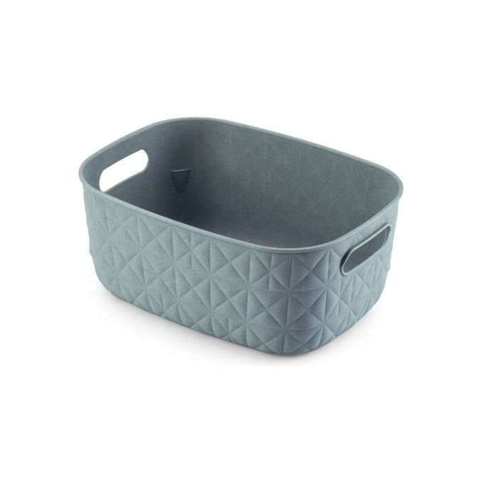 Curver 17212794 Softex Cesta Portaoggetti Small 4L impilabile in plastica riciclata colore Verde Acqua