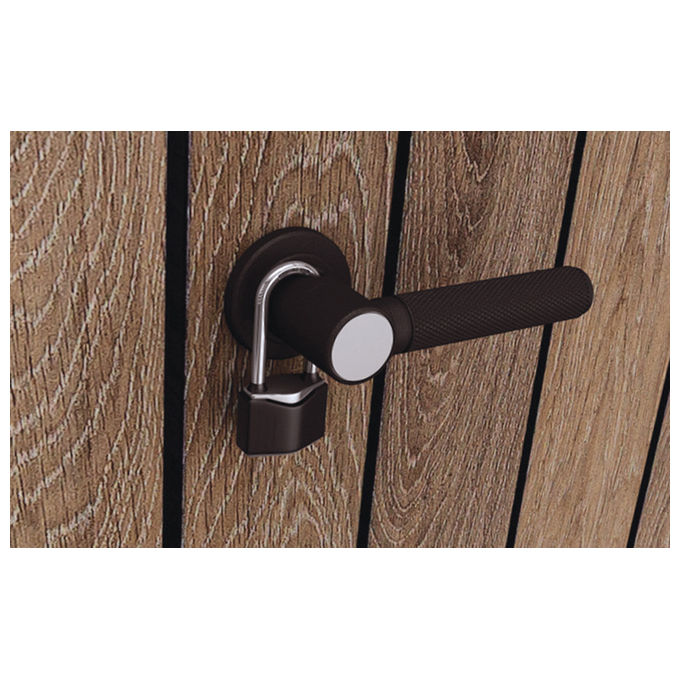 Keter 259072 Vertical Porta Attrezzi da Esterno 1400 L Effetto Legno Noce colore Noce