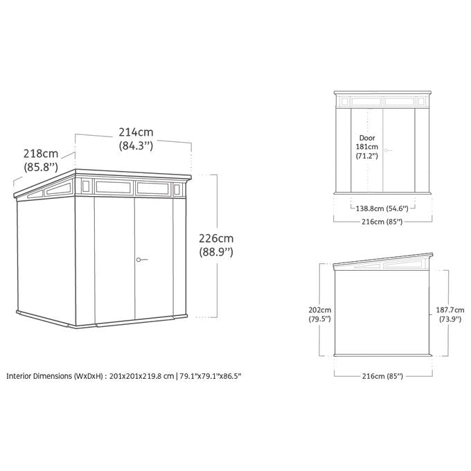 Keter Casetta Pent 7X7 Signature Venetian