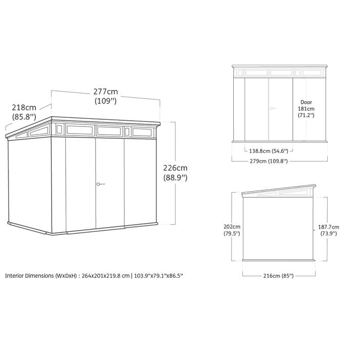 Keter Casetta Pent 9X7 Signature Venetian