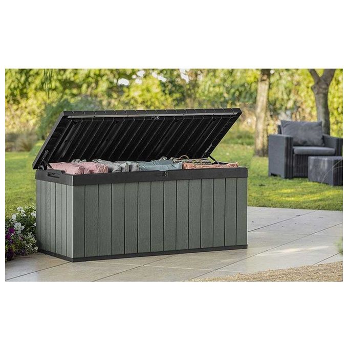 Keter DARWIN120G Darwin Cassapanca da Giardino 454 L 142.5x65.3x64.3 cm con Seduta Resina EVOTECH+ colore Verde