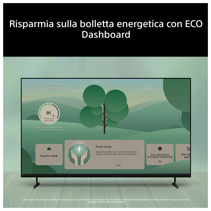 Sony K43S25M2PB Google TV 43'' 4K Ultra HD Smart TV colore Nero