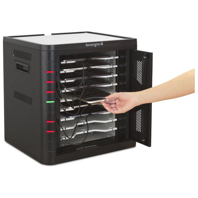 Kensington K67716EU Armadietto di Ricarica USB-C 10 Dispositivi 18 W Tecnologia PD 3.0 Sistema Raffreddamento Integrato colore Nero