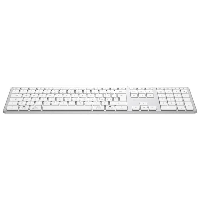 Conceptronic KAYNE02WIT Tastiera USB slim connessione USB-A USB-C layout IT colore Bianco