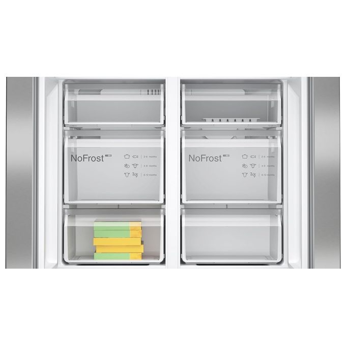 Bosch KFN96VPEA Serie 4 Frigorifero Multidoor 605 L 183 cm Classe E 38 dB No Frost (183x90,5x73,1 cm) colore Acciaio Inox