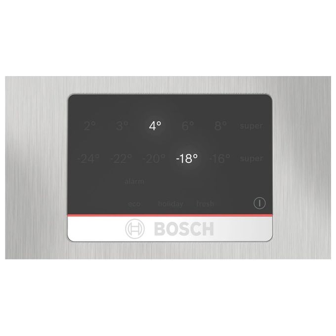 Bosch KGN367LDF Serie 4 Frigorifero Combinato 321 L 186 cm Classe D 35 dB No Frost Perfect Fit (186x60x67 cm) colore Acciaio Inox
