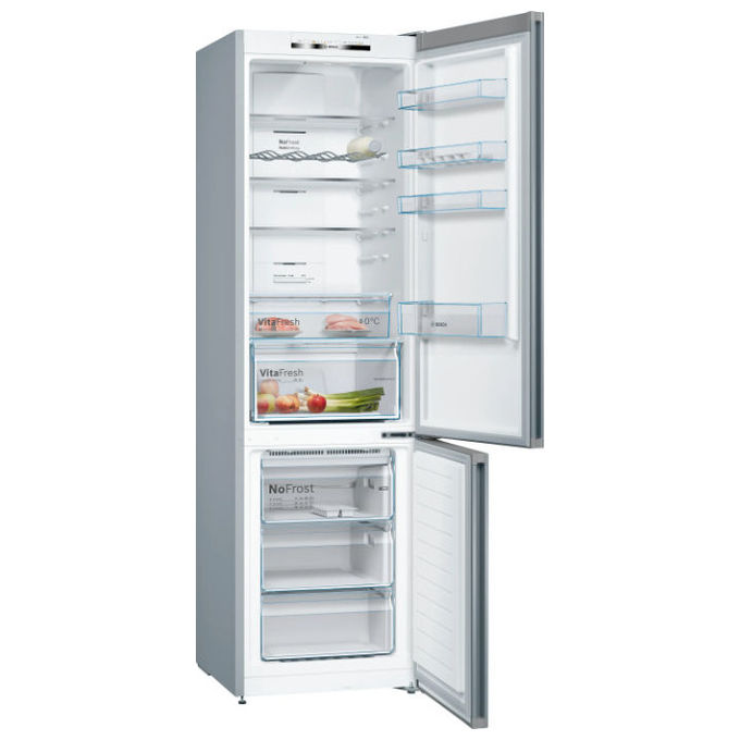 Bosch KGN39VIEB Serie 4 Frigorifero Combinato 368 L 203 cm Classe E 39 dB No Frost (60x66x203 cm) colore Acciaio inox