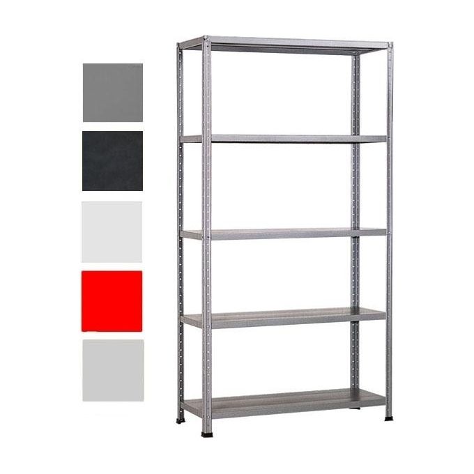 Grima Scaffale 5 Ripiani 100x40x185 Portata 80kg a Ripiano Grigio