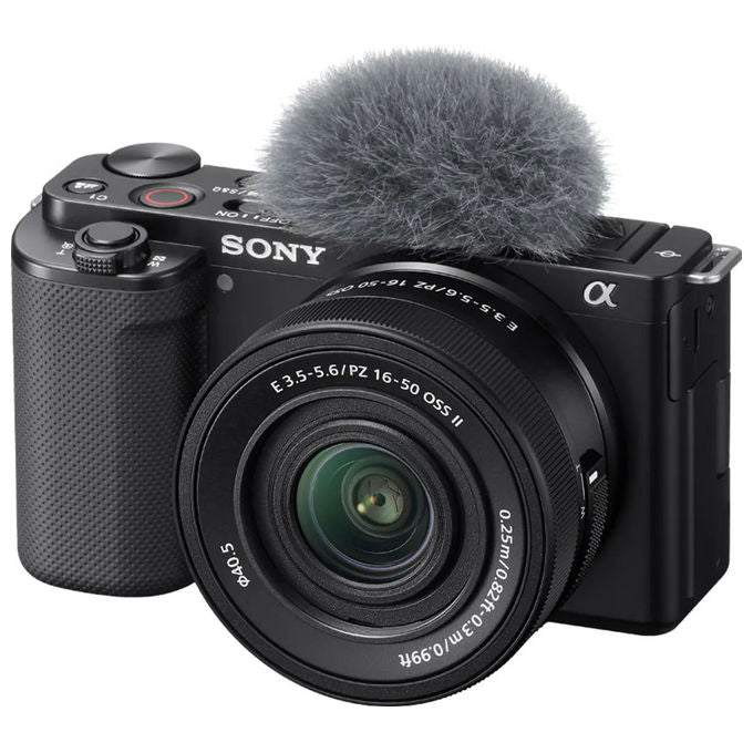 Sony ZVE10KB Fotocamera Mirrorless APS-C 24,2 MP 4K Obiettivo 16-50mm OSS II Touchscreen colore Nero