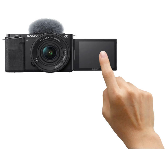 Sony ZVE10KB Fotocamera Mirrorless APS-C 24,2 MP 4K Obiettivo 16-50mm OSS II Touchscreen colore Nero
