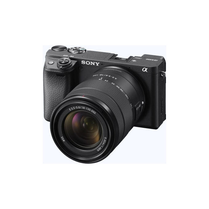 Sony Alpha 6400, Fotocamera Mirrorless, Kit Obiettivo 18-135mm, 24.2 Megapixel, Nero
