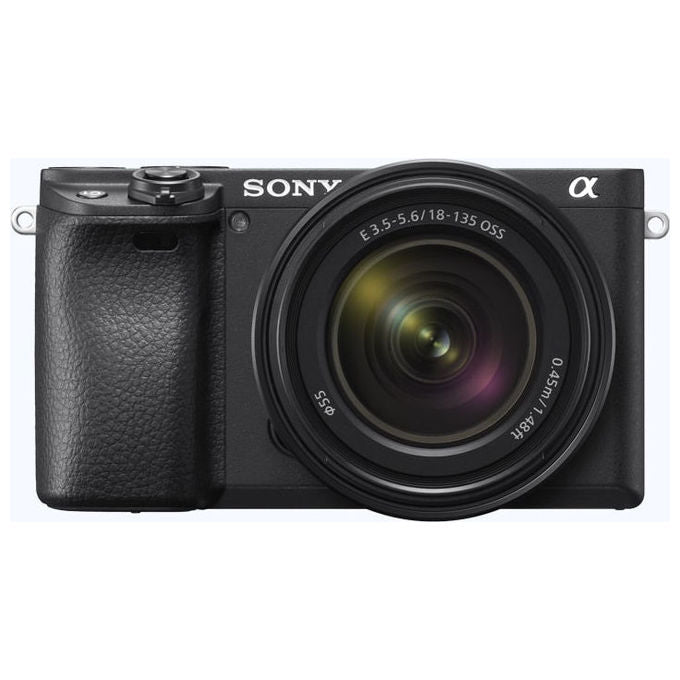 Sony Alpha 6400, Fotocamera Mirrorless, Kit Obiettivo 18-135mm, 24.2 Megapixel, Nero
