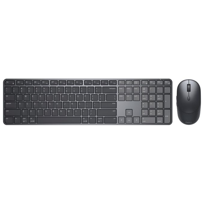 Dell KM726-INT-EMEA Pro 7 Slim Kit Tastiera e Mouse Wireless Bluetooth QWERTY US International colore Nero