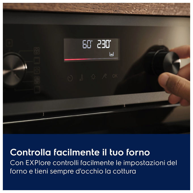 Electrolux forno da incasso KOFFP46X2, 72 litri, pulizia pirolitica, classe A++, acciaio inox, touch, 3490 W