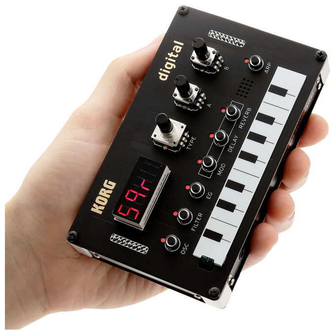 Korg KRNTS1 NTS-1 Sintetizzatore digitale fai da te programmabile con motore di sintesi digitale e multi-effetti colore Nero