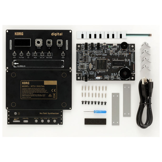 Korg KRNTS1 NTS-1 Sintetizzatore digitale fai da te programmabile con motore di sintesi digitale e multi-effetti colore Nero
