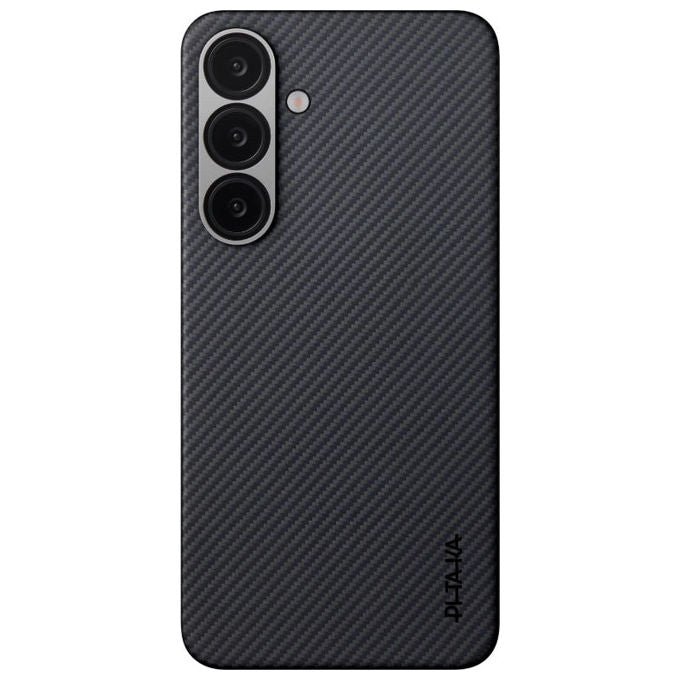 Pitaka KS2501S Custodia Cover per Samsung Galaxy S25 Plus in Fibra Aramidica Ultra-Sottile 0.91 mm 21.29 g colore Nero