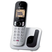 Panasonic KX-TGC250JTS Telefono Cordless DECT GAP Display 1,6'' ID Chiamante Blocco Chiamate Vivavoce Sveglia colore Argento