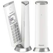Panasonic KX-TGK210JTB Coppia Cordless Design Dect-Gap Display 1,5'' Blocco chiamate Rubrica Vivavoce Bianco