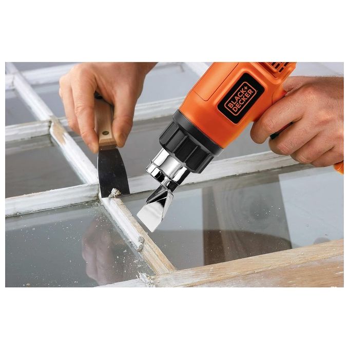 Black+decker KX1650 Pistola Termica Sverniciatore 1750W 2 temperature 460°C 600°C cavo 2m