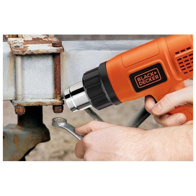 Black+decker KX1650 Pistola Termica Sverniciatore 1750W 2 temperature 460°C 600°C cavo 2m