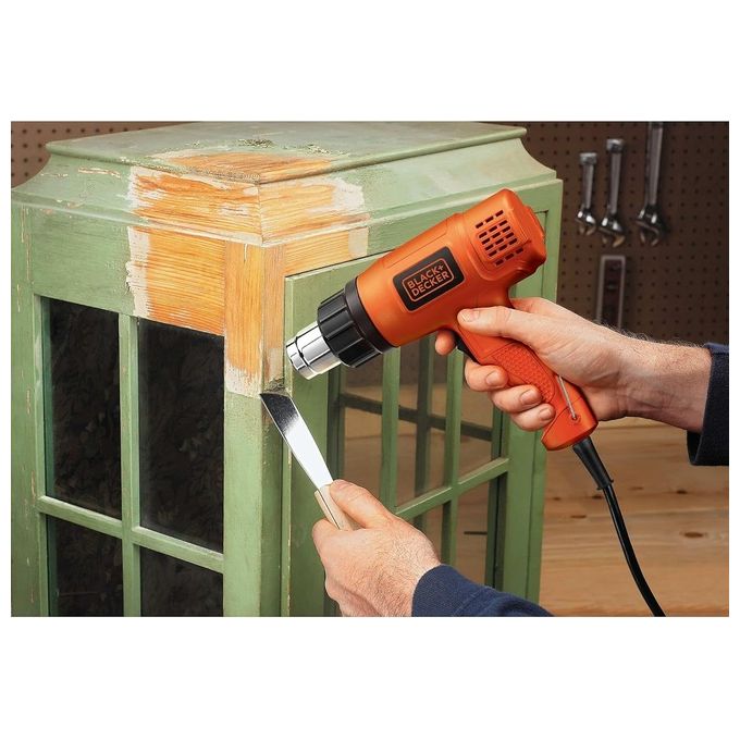 Black+decker KX1650 Pistola Termica Sverniciatore 1750W 2 temperature 460°C 600°C cavo 2m