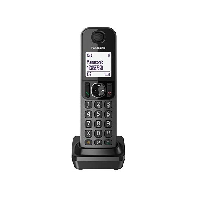 Panasonic KX-TGF310EXM Telefono fisso Display 3,4'' Vivavoce + Cordless Dect Display 1,8'' Vivavoce Nero