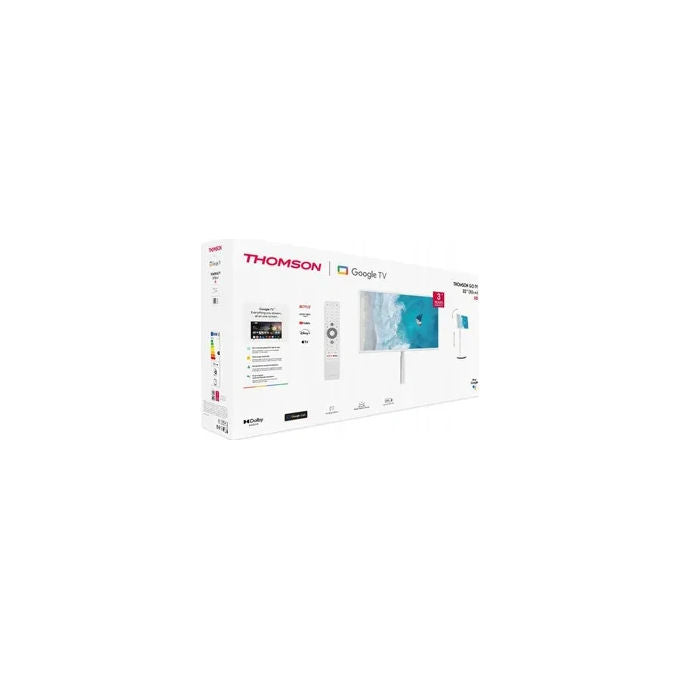 Thomson 32HG4M45 Smart TV LED 32'' HD Google TV Wi-Fi Bluetooth HDR Dolby Audio colore Bianco