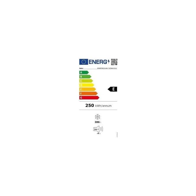 Beko B5RMFNE314W Beyond Congelatore Verticale 286 L 187 cm Classe E 34 dB No Frost Inverter colore Bianco